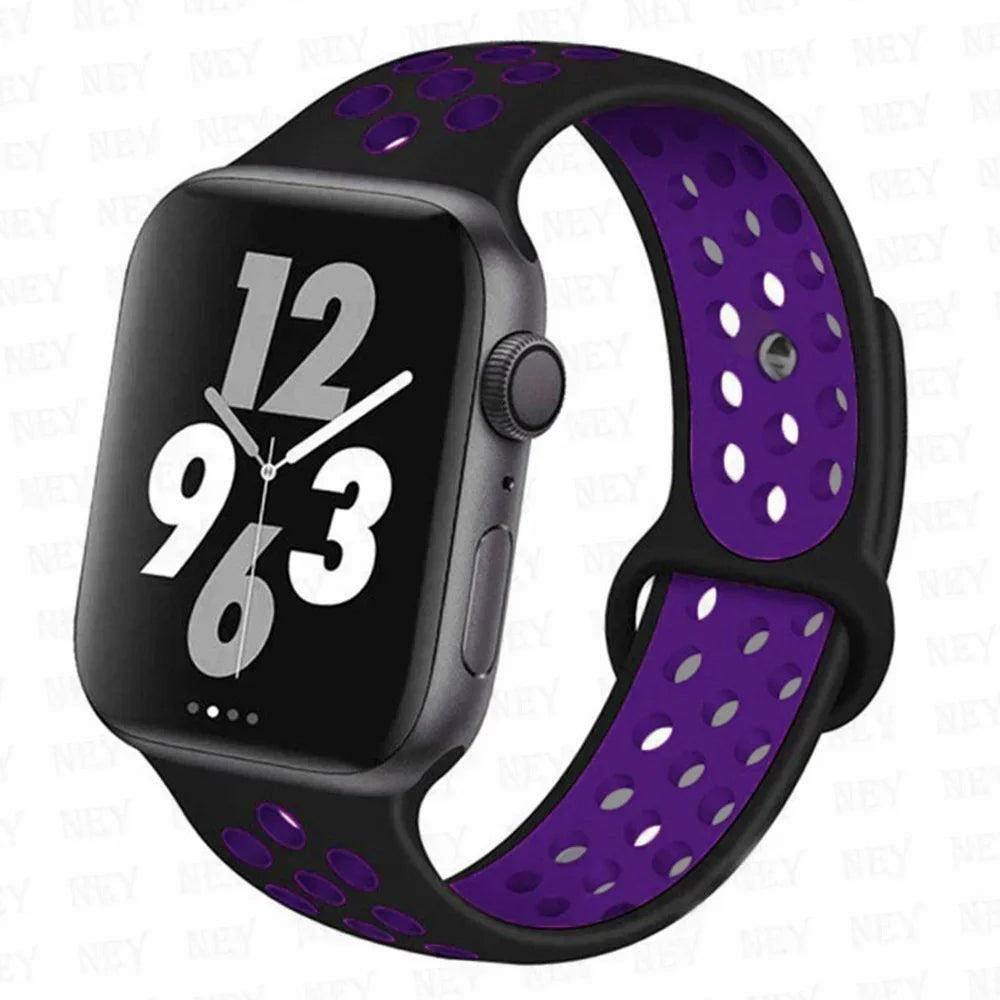 Silicone Sport Straps For Apple Watch Band 45mm 44mm Ultra2 49mm 38/40mm 41mm 42mm Pride Bracelet iWatch Series 8 7 6 4 5 3 9 SE