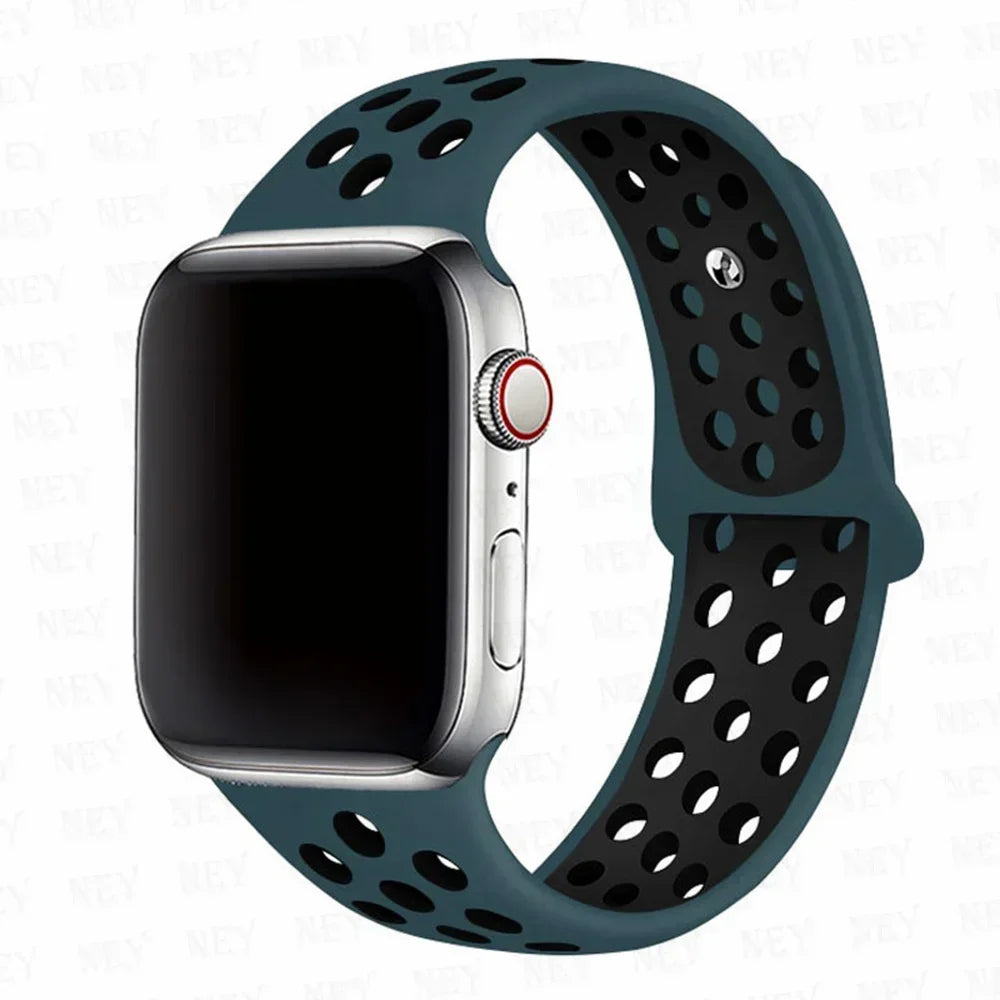 Silicone Sport Straps For Apple Watch Band 45mm 44mm Ultra2 49mm 38/40mm 41mm 42mm Pride Bracelet iWatch Series 8 7 6 4 5 3 9 SE