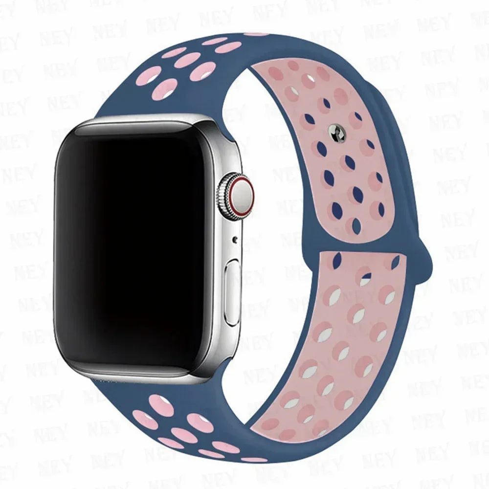 Silicone Sport Straps For Apple Watch Band 45mm 44mm Ultra2 49mm 38/40mm 41mm 42mm Pride Bracelet iWatch Series 8 7 6 4 5 3 9 SE