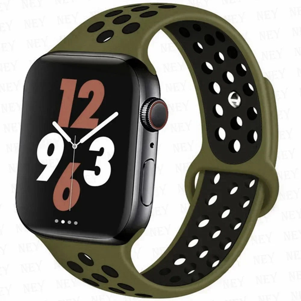 Silicone Sport Straps For Apple Watch Band 45mm 44mm Ultra2 49mm 38/40mm 41mm 42mm Pride Bracelet iWatch Series 8 7 6 4 5 3 9 SE