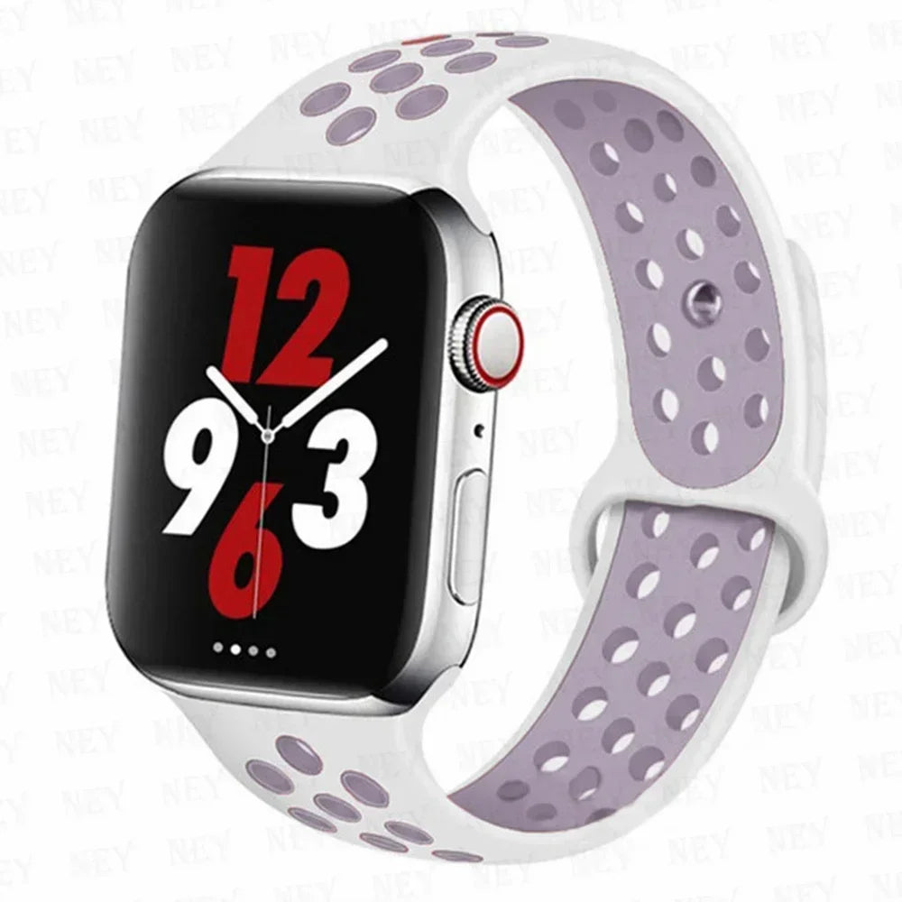 Silicone Sport Straps For Apple Watch Band 45mm 44mm Ultra2 49mm 38/40mm 41mm 42mm Pride Bracelet iWatch Series 8 7 6 4 5 3 9 SE
