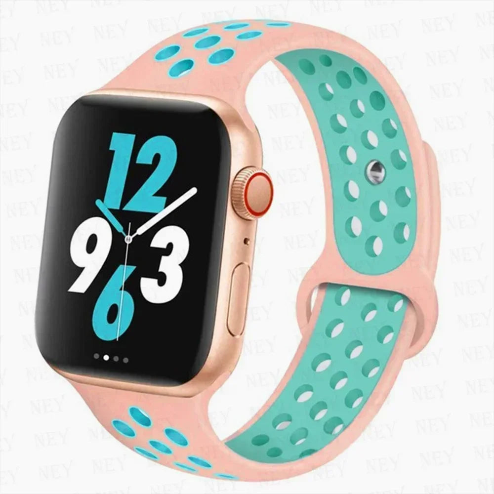 Silicone Sport Straps For Apple Watch Band 45mm 44mm Ultra2 49mm 38/40mm 41mm 42mm Pride Bracelet iWatch Series 8 7 6 4 5 3 9 SE