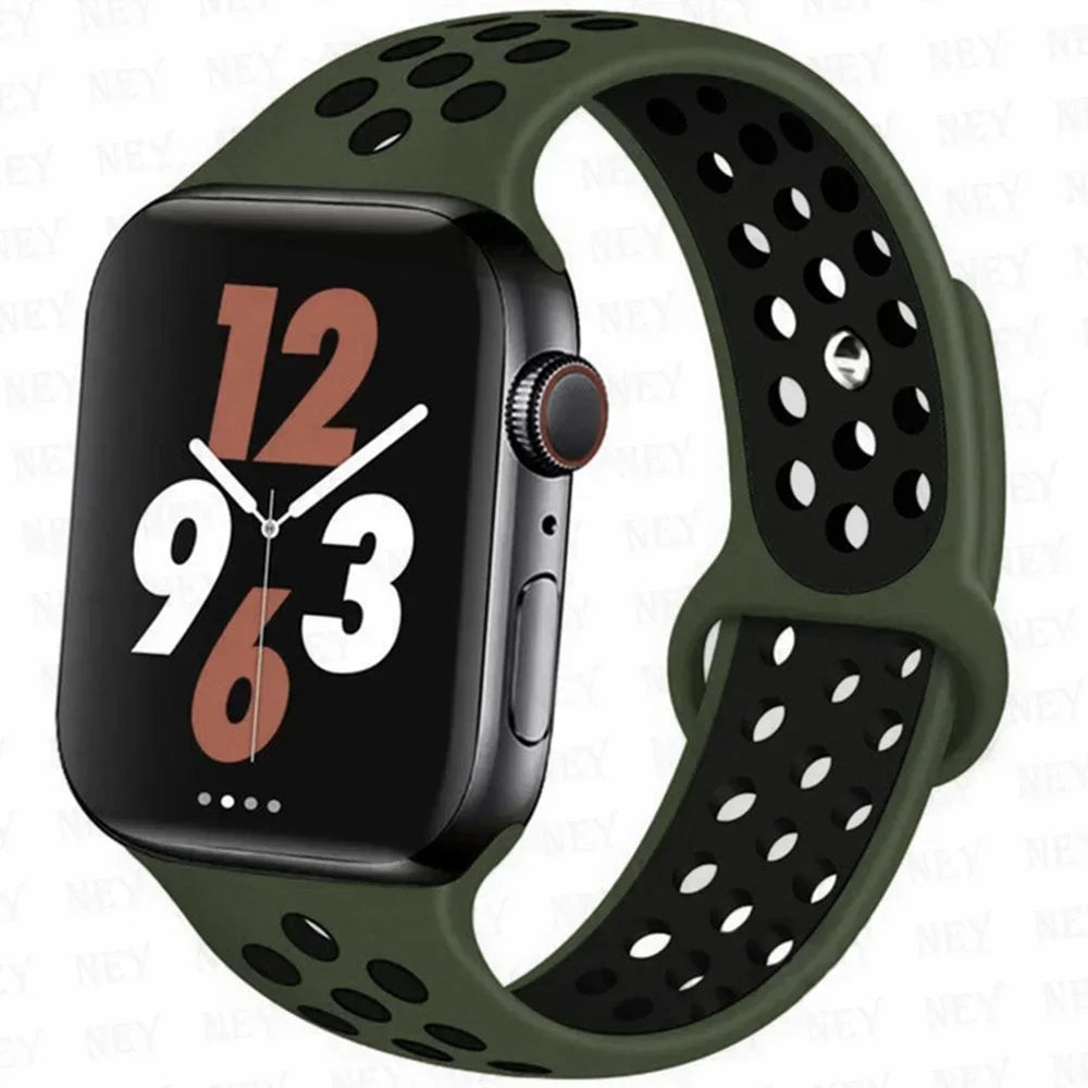Silicone Sport Straps For Apple Watch Band 45mm 44mm Ultra2 49mm 38/40mm 41mm 42mm Pride Bracelet iWatch Series 8 7 6 4 5 3 9 SE